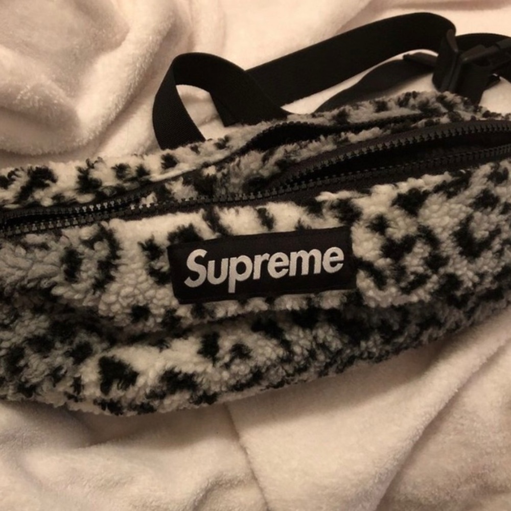 supreme cheetah fanny pack